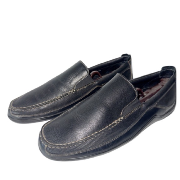 Cole Haan CO3557 Men’s Black Leather Driving Loafers Sz 11M Venetian main image 15